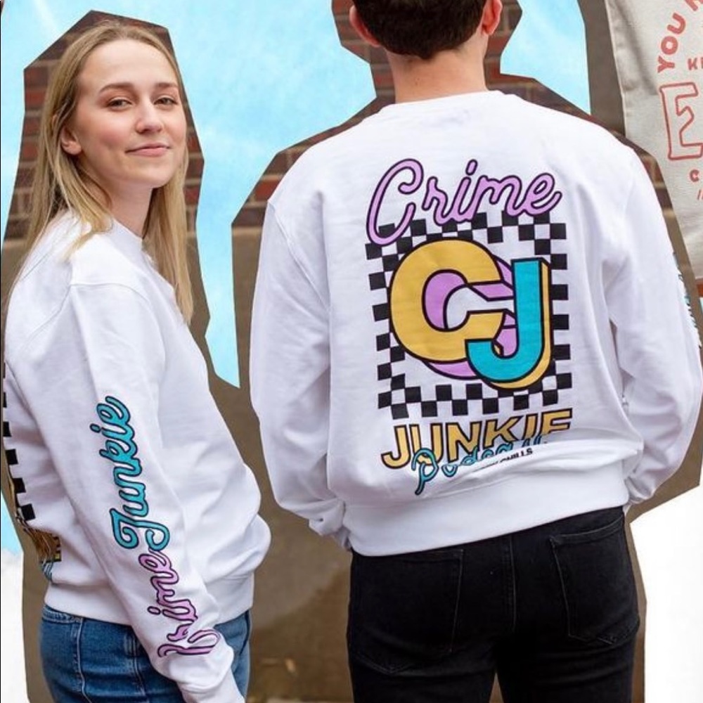 Crime junkie podcast crew neck sweater